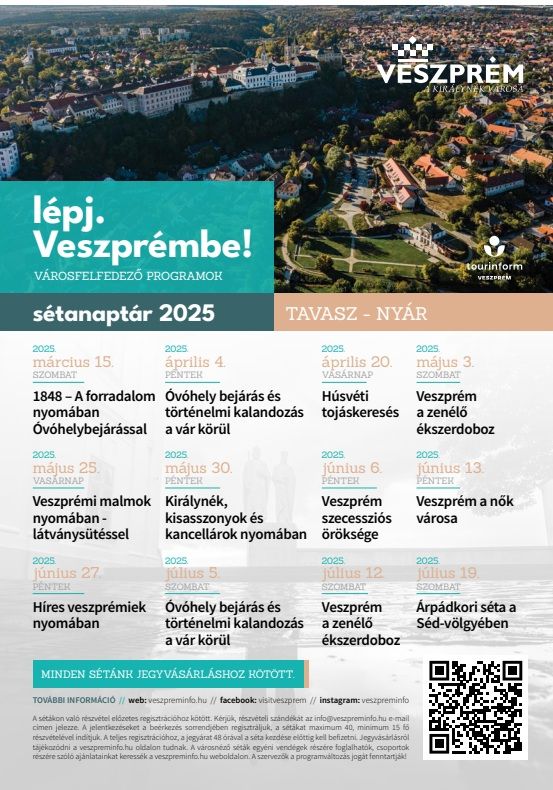 Sétanaptár 2025 Tavasz-Nyár