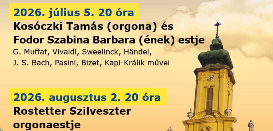 Zenés esték az Árpád-házi Szt. Margit templomban / 2026