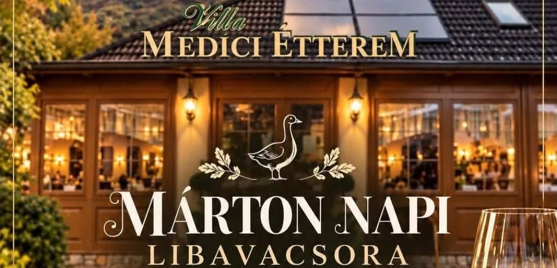 Márton-napi libavacsora a Villa Mediciben