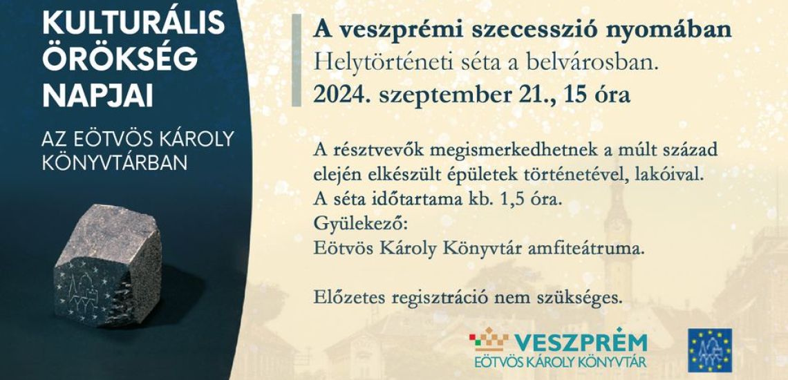 A veszprémi szecesszió nyomában - helytörténeti séta 