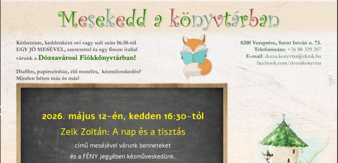 Mesekedd a könyvtárban