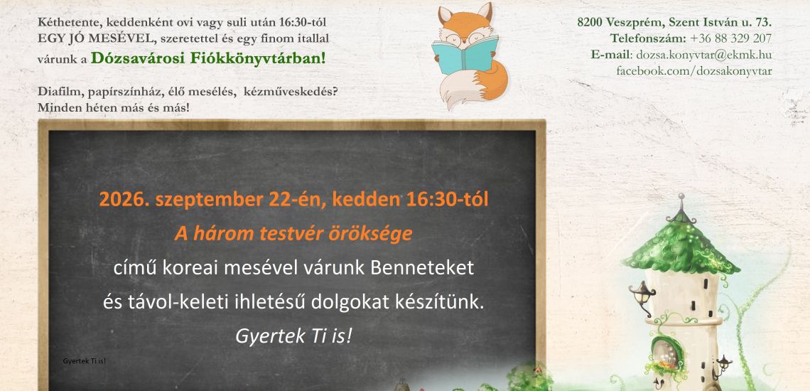 Mesekedd a könyvtárban