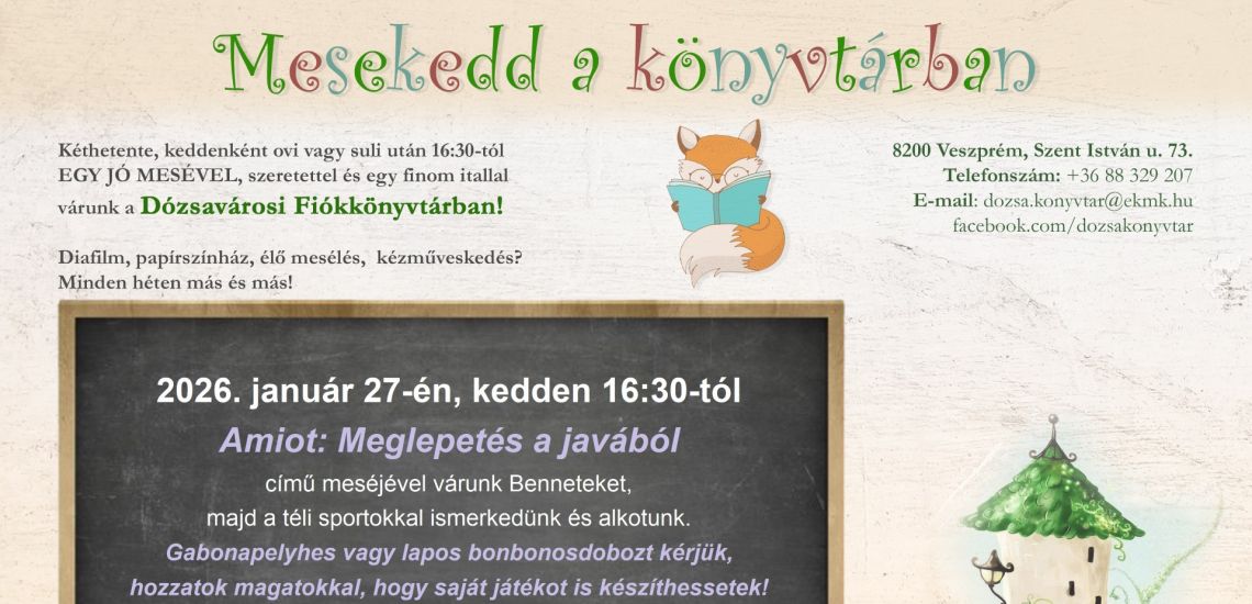 Mesekedd a könyvtárban