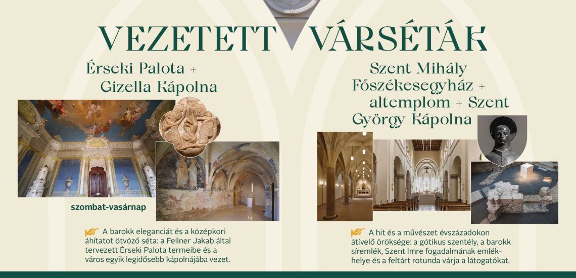 Vezetett várséták a Veszprémi Érseki Turisztikai Központ szervezésében