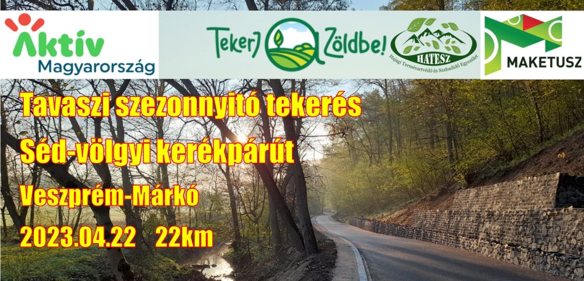 Tavaszi szezonnyitó kerékpártúra a Séd-patak völgyében