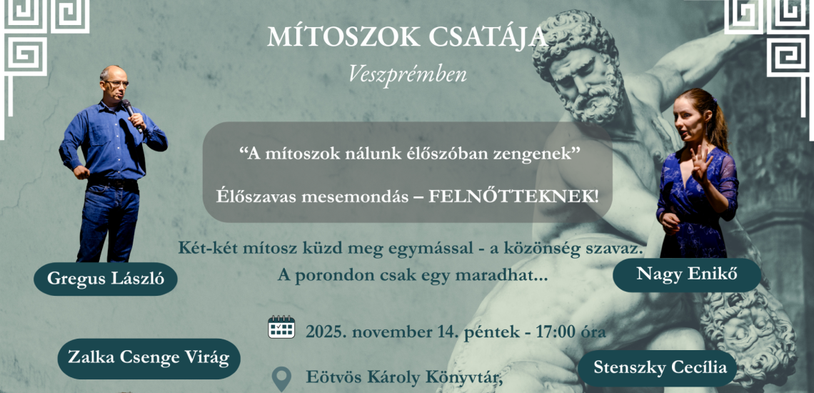 Mítoszok csatája - Élőszavas mesemondás – FELNŐTTEKNEK!