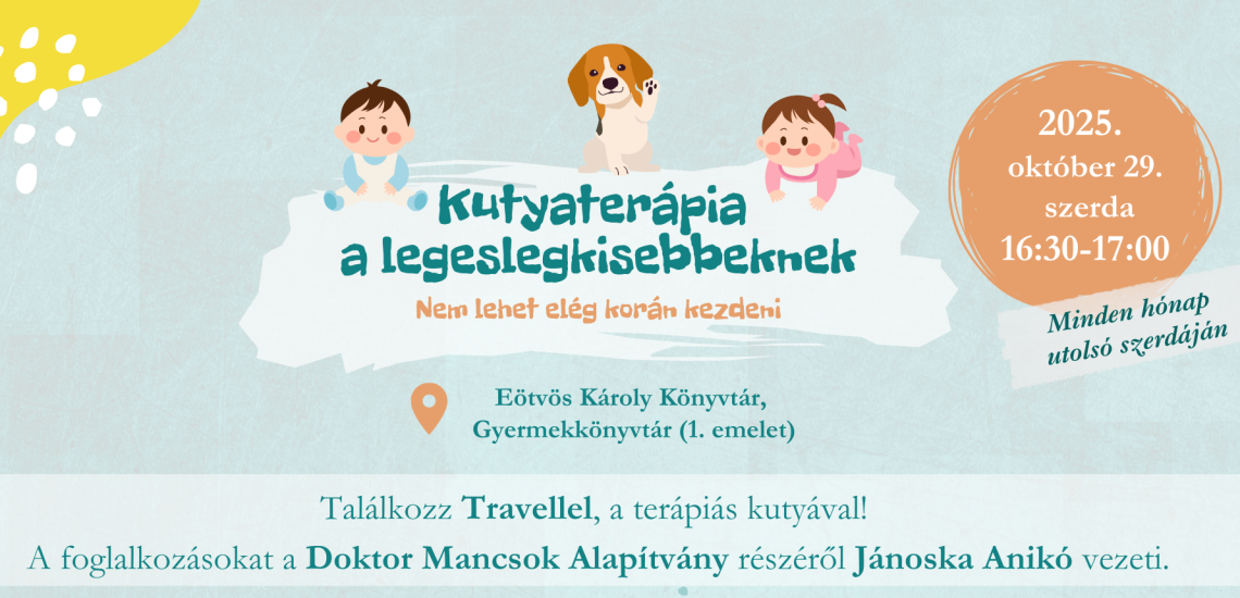 Kutyaterápia a legeslegkisebbeknek