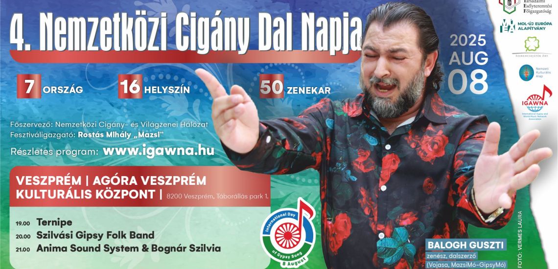 4. Nemzetközi Cigány Dal Napja – amikor a világ egyszerre szólal meg!