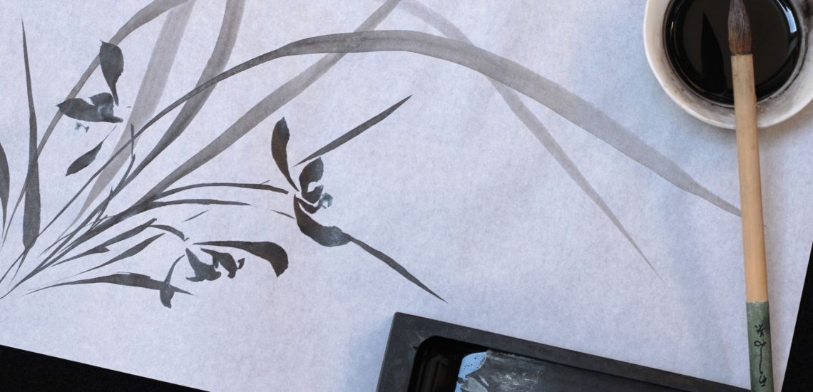 "SUIBOKUGA” Japán Tusfestés Workshop Pattantyús Orsolya keramikusművésszel