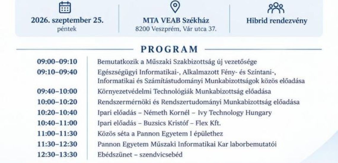 Műszaki szakmai nap Veszprémben