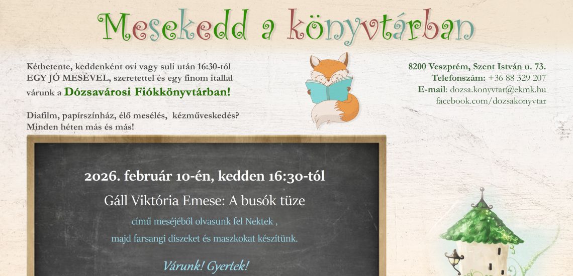 Mesekedd a könyvtárban