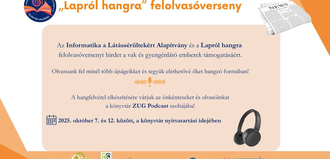 "Lapról hangra" felolvasóverseny