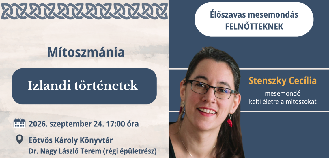 Mítoszmánia - Élőszavas mesemondás felnőtteknek Stenszky Cecíliával