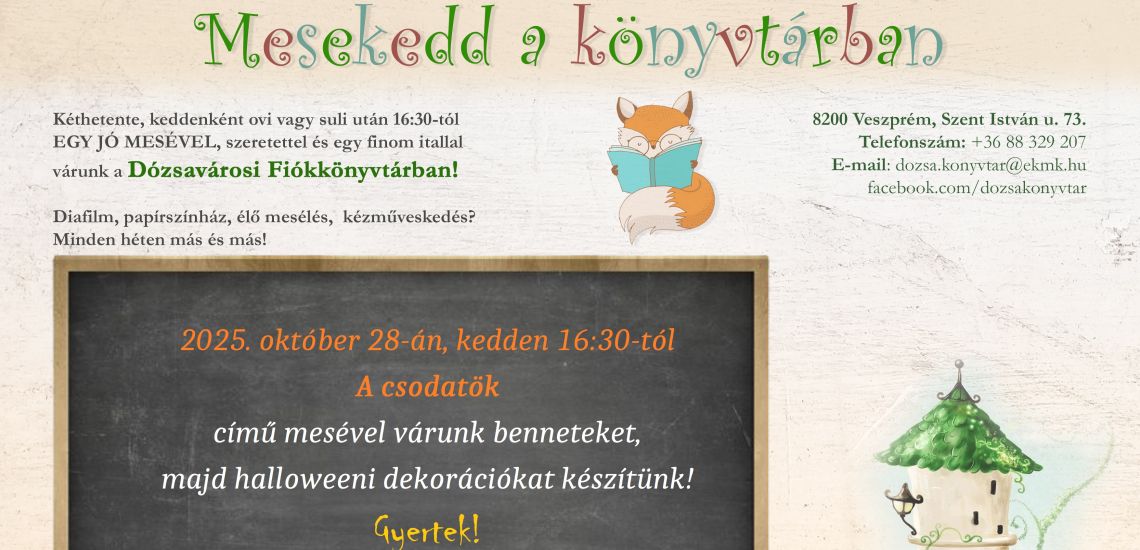 Mesekedd a könyvtárban