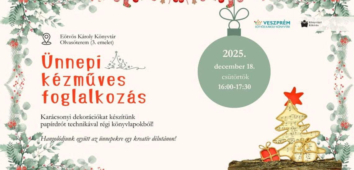 Ünnepi kézműves foglalkozás