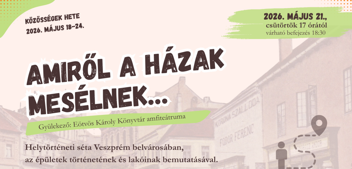 Közösségek hete - Amiről a házak mesélnek…- helytörténeti séta