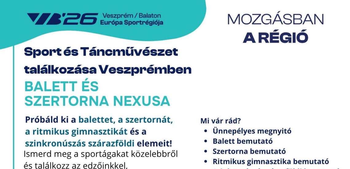 Sport és táncművészet találkozása Veszprémben