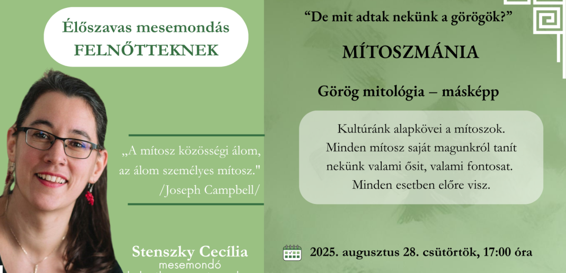 Élőszavas mesemondás felnőtteknek Stenszky Cecíliával