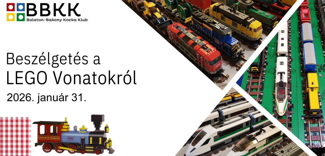 LEGO vonatok - Kockás asztal programsorozat
