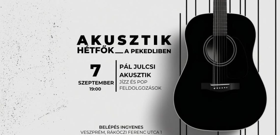 Acoustic Monday - Julcsi Pál acoustic