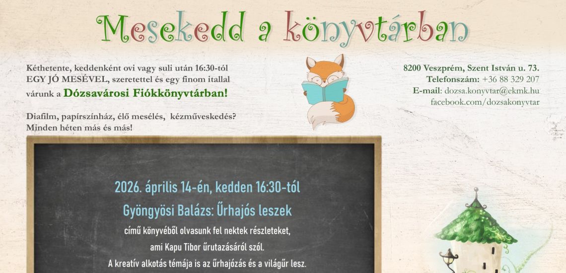 Mesekedd a könyvtárban