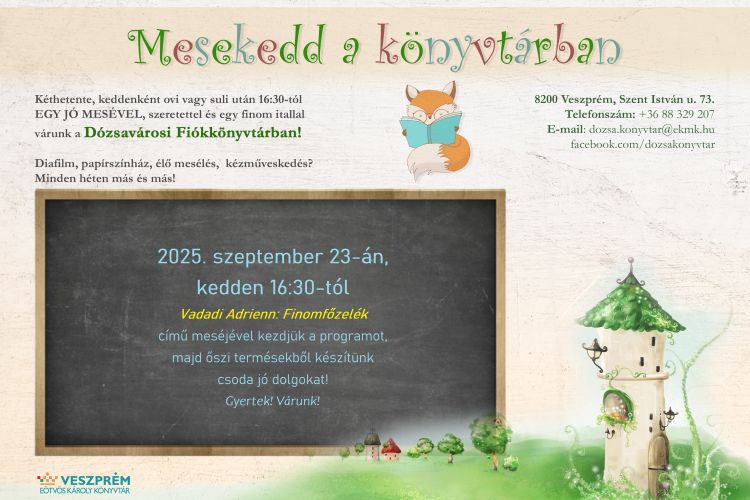 Mesekedd a könyvtárban