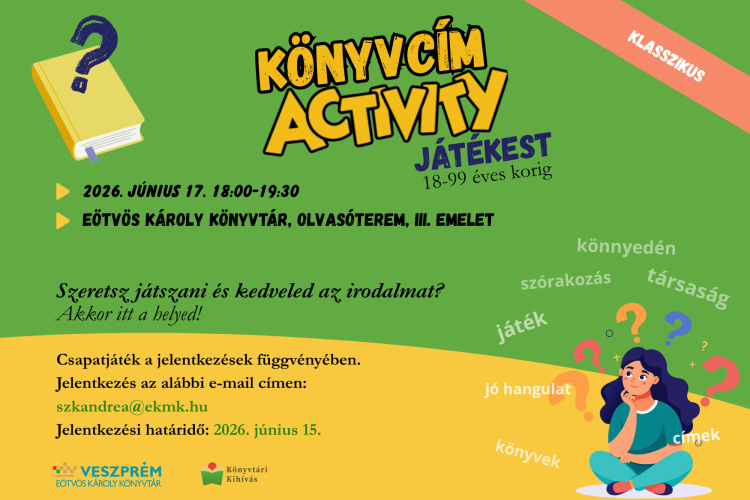 Könyvcím Activity