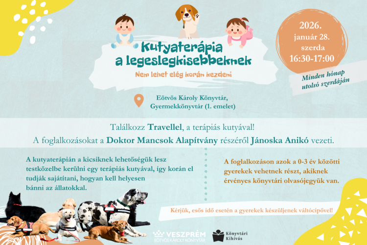 Kutyaterápiás foglalkozás gyermekeknek