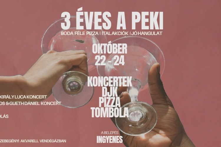 3 éves a Pekedli Bár! 