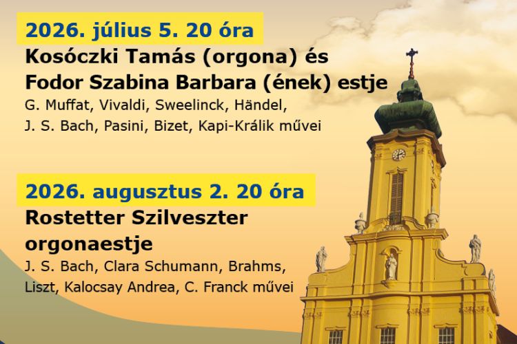 Zenés esték az Árpád-házi Szt. Margit templomban / 2026