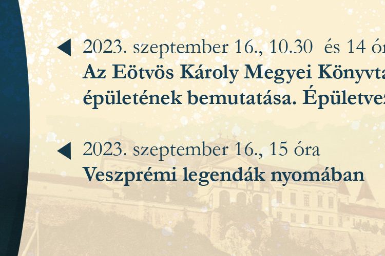 Kulturális Örökség Napja az Eötvös Károly Könyvtárban
