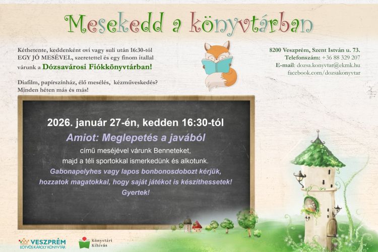 Mesekedd a könyvtárban