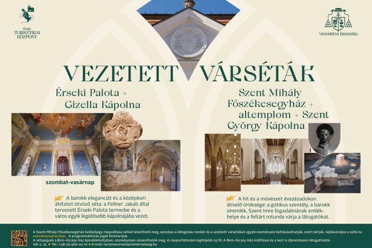 Vezetett várséták a Veszprémi Érseki Turisztikai Központ szervezésében