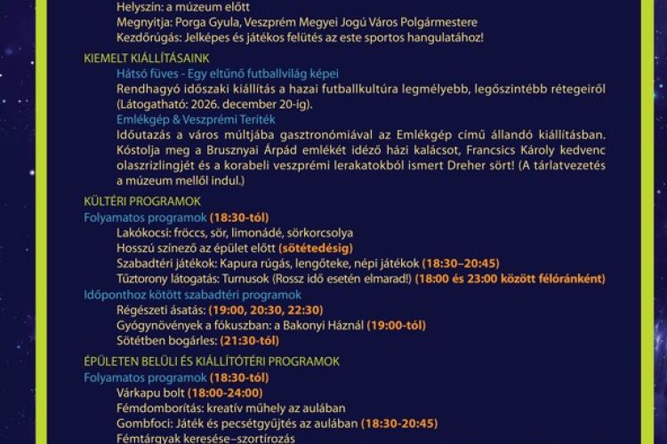 Múzeumok Éjszakája a Laczkó Dezső Múzeumban