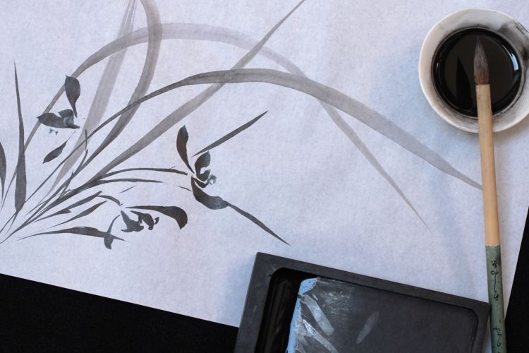 "SUIBOKUGA” Japán Tusfestés Workshop Pattantyús Orsolya keramikusművésszel