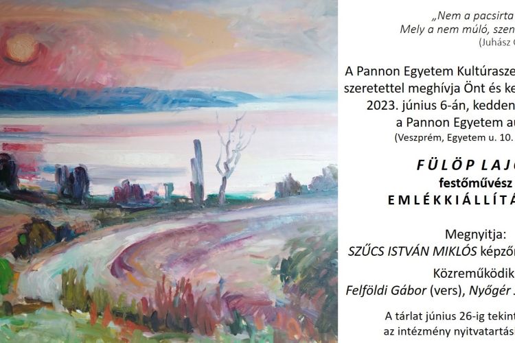 Fülöp Lajos emlékkiállítás megnyitó