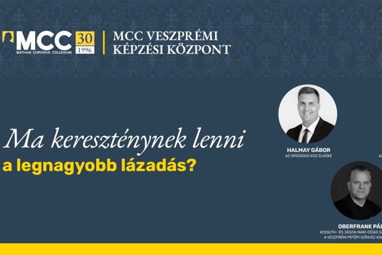 Ma kereszténynek lenni a legnagyobb lázadás? - előadás