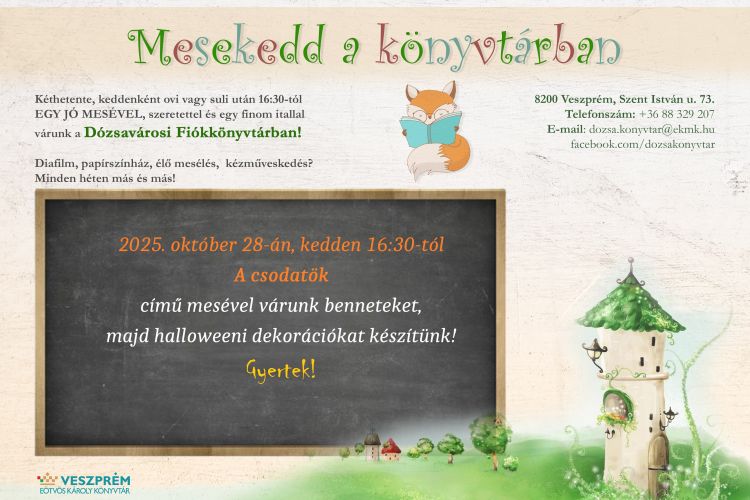 Mesekedd a könyvtárban