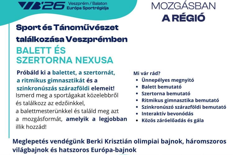 Sport és táncművészet találkozása Veszprémben