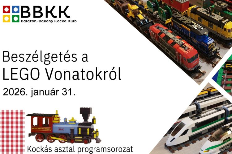LEGO vonatok - Kockás asztal programsorozat