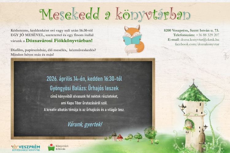 Mesekedd a könyvtárban