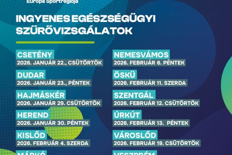 Élsportolók és egészségszűrés a Sportrégió legújabb roadshow-ján